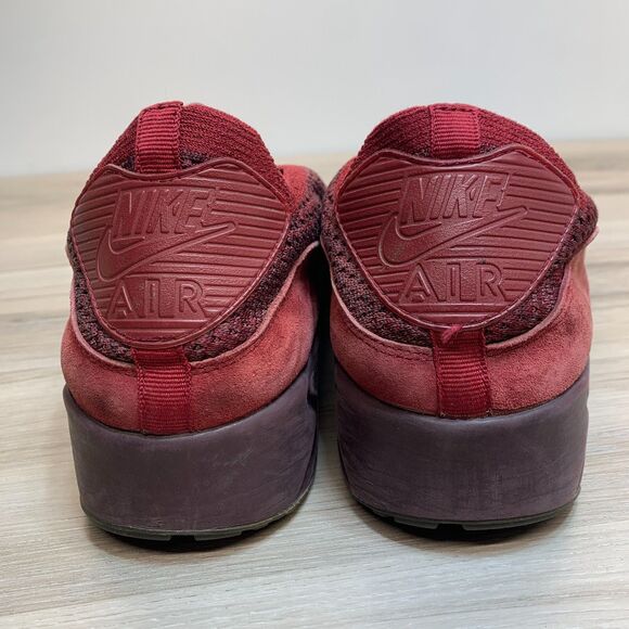 Nike Air Max 90 Ultra 2.0 Flyknit 875943-601 Men's Size 13 EU 47.5 Red Shoes - Picture 4 of 10